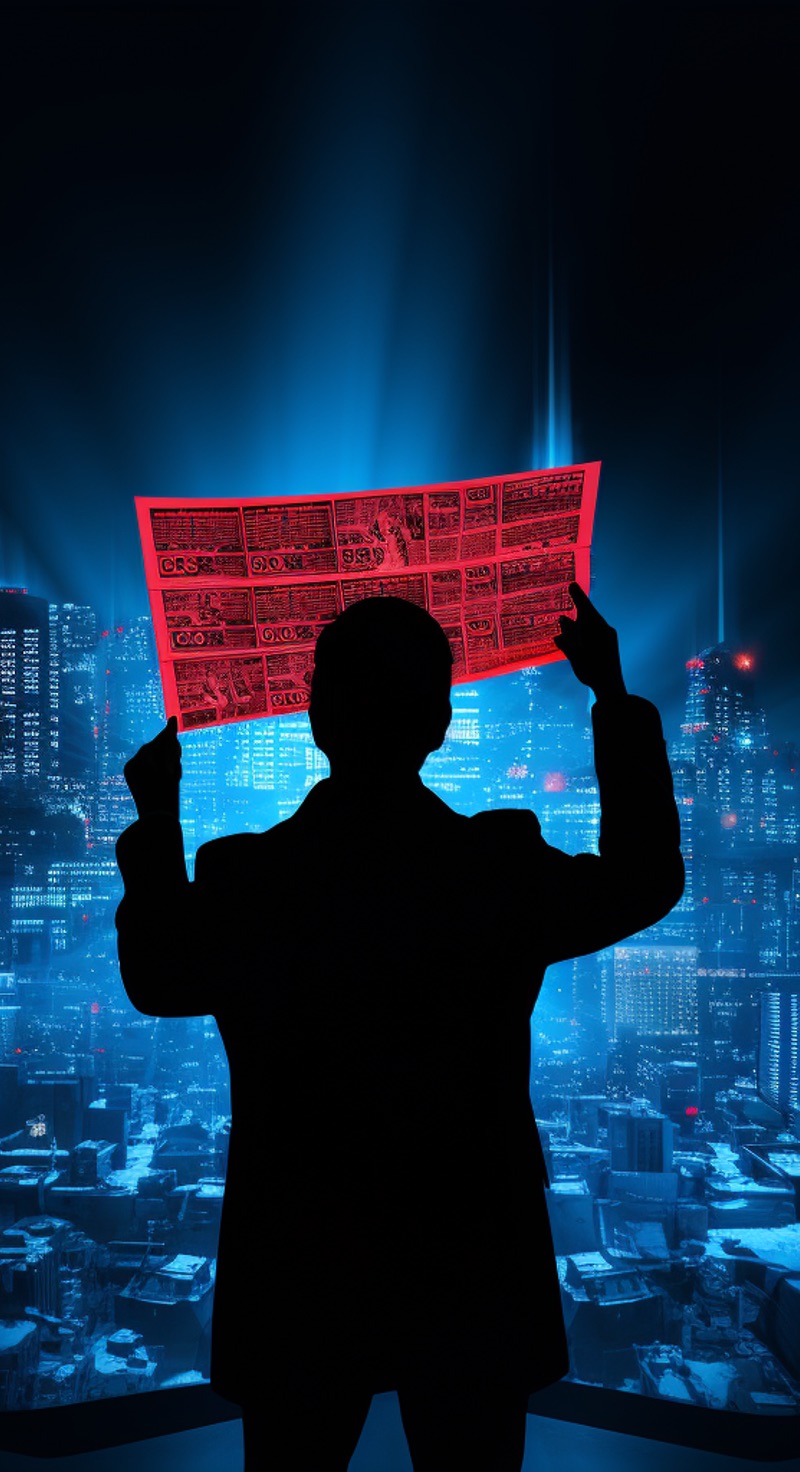 Business person holding red ticket above architectural blueprints - symbolizing transformation through The Persuasion Academy Season Pass